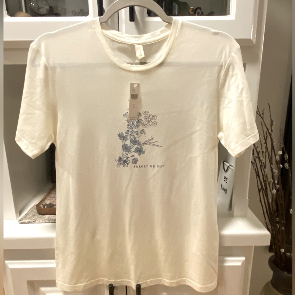 Anthropologie Forget-Me-Not Graphic Tee